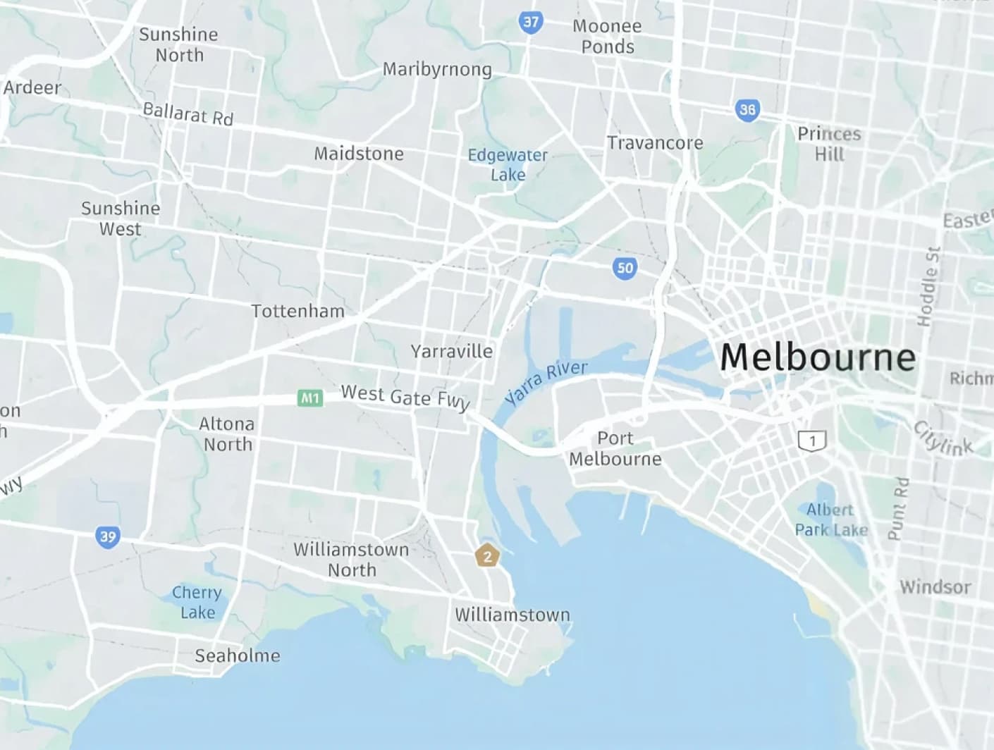 Map of Melbourne’s western suburbs served by our clinics