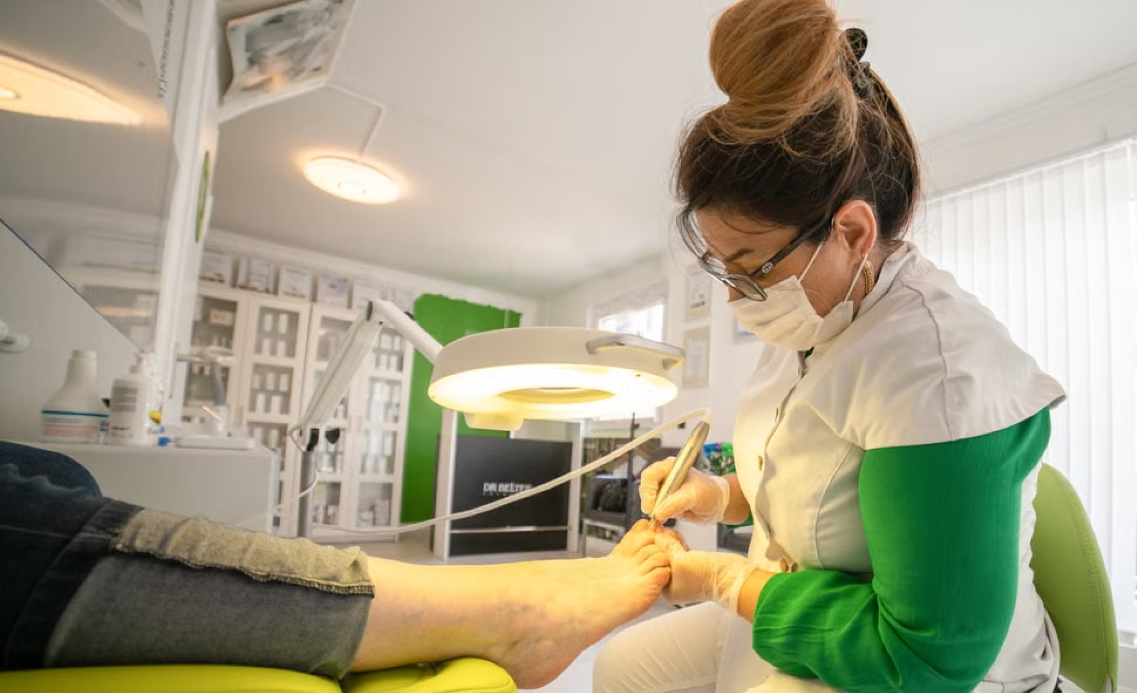 General podiatry: podiatrist treating a patient's foot in Melton General podiatry: podiatrist treating a patient's foot in Melton